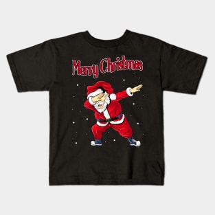 Dabbing Santa Claus Christmas Dab Dance Gift Kids T-Shirt